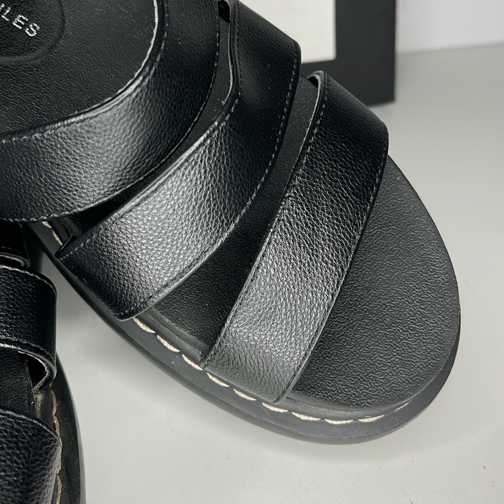 Sincerely Jules Model Daring Black Chunky Platform Sandals Women's Size 6 M - Picture 4 of 16